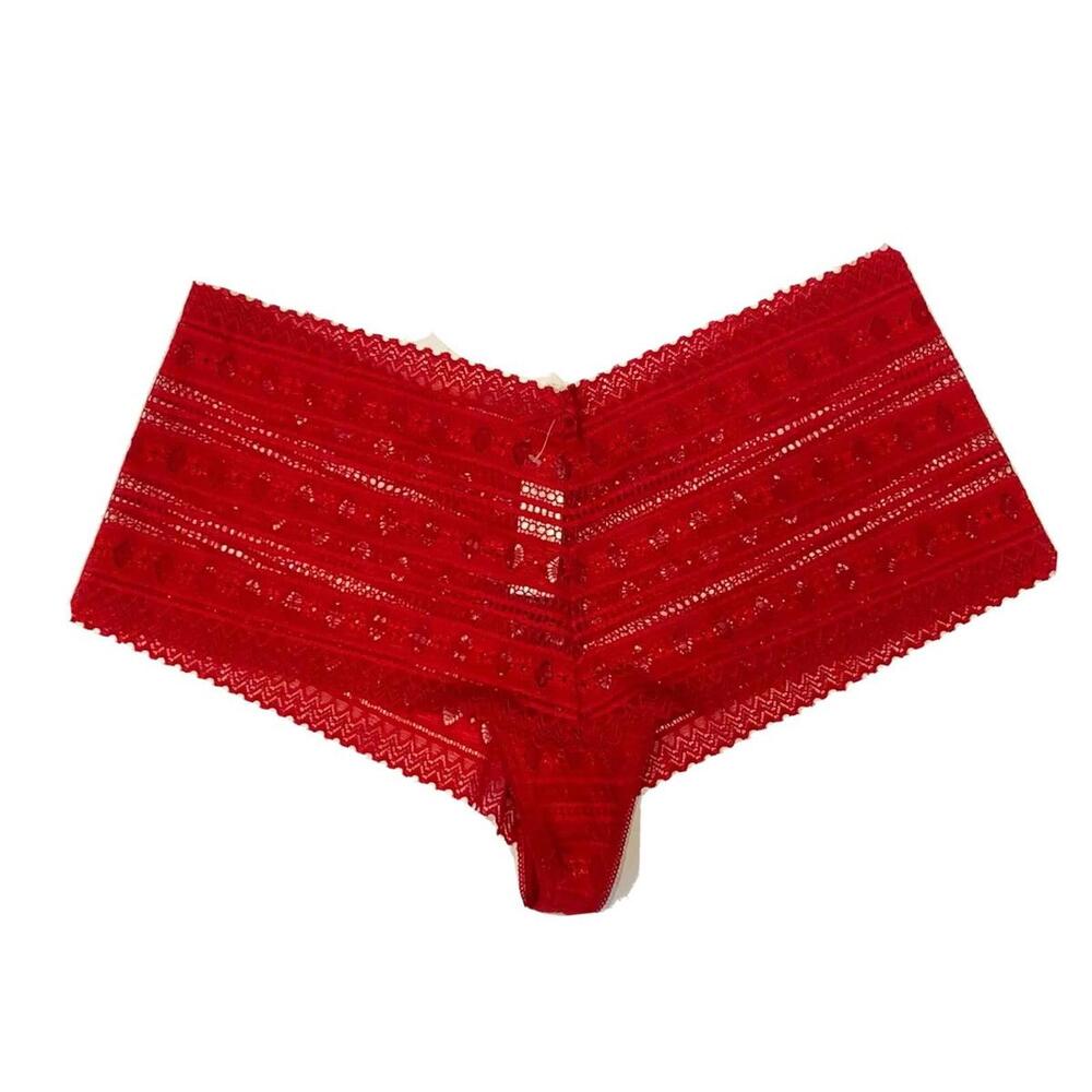 ARIANNE Thong Brief Panties Pantyboy Lace Red Size L